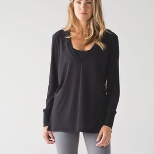 Lululemon Get Low Sheer Long Sleeve Layering Top